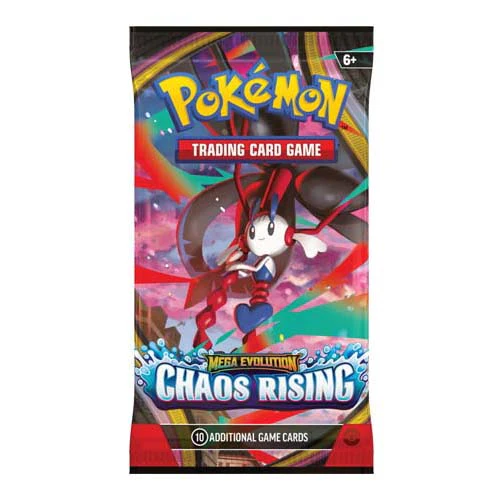 tcgameaustralia (16) Pokemon TCG Mega Evolution Chaos Rising Single Booster Pack