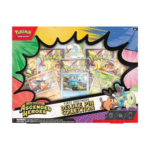 Pokemon TCG Mega Evolution Ascended Heroes First Partners Deluxe Pin Collection
