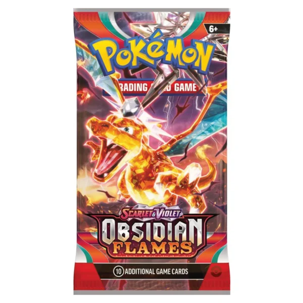 tcgameaustralia (3) POKEMON TCG Scarlet & Violet Obsidian Flames Single Booster Pack