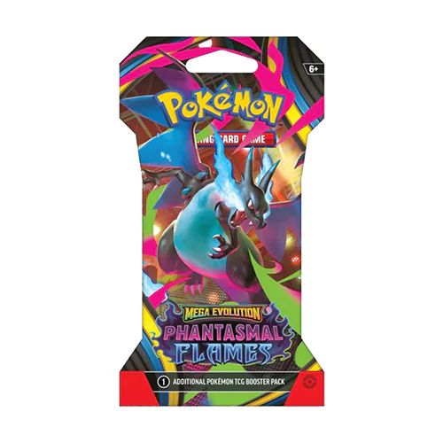 Pokemon TCG Mega Evolution Phantasmal Flames Hanging Blister Pack